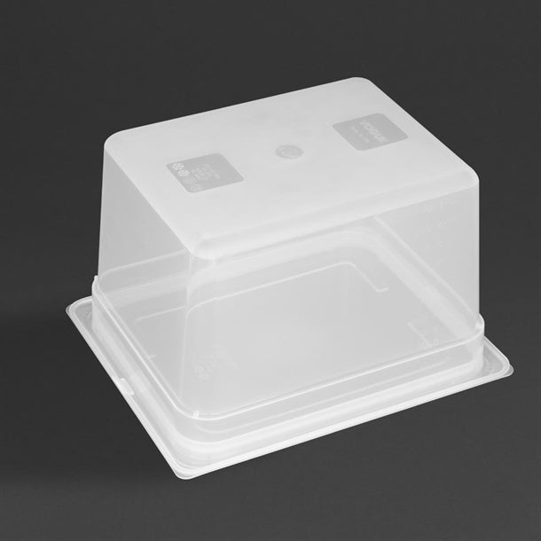 Vogue Polypropylene 1-2 Gastronorm Container with Lid 200mm (Pack of 4)