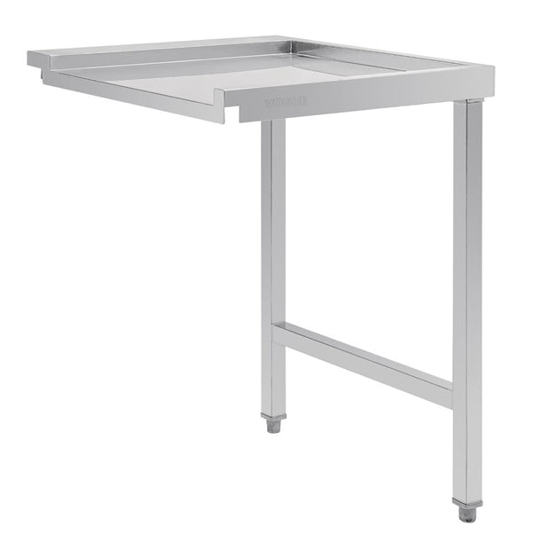 Vogue Pass Through Dishwash Table Right 600mm