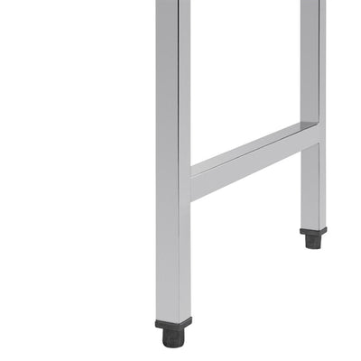 Vogue Pass Through Dishwash Table Left 600mm