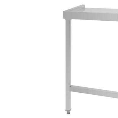 Vogue Pass Through Dishwash Table Left 600mm