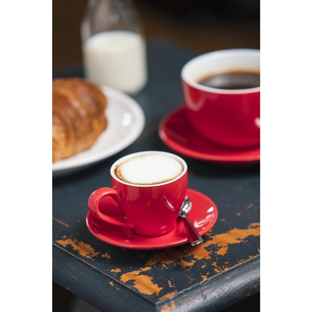 Olympia Cafe Espresso Saucers Red 116.5mm (Pack of 12)