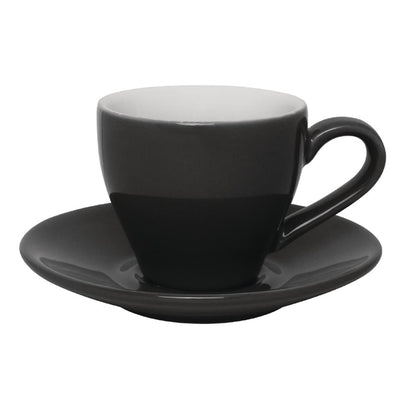 Olympia Cafe Espresso Saucers Charcoal 116.5mm (Pack of 12)
