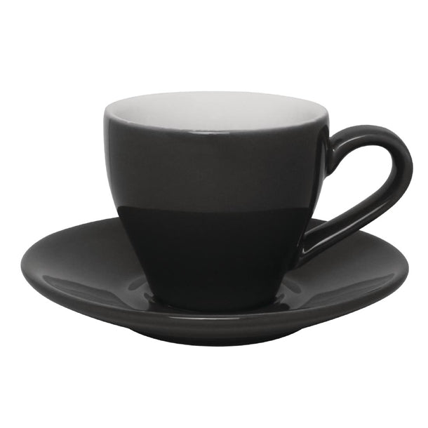 Olympia Cafe Espresso Saucers Charcoal 116.5mm (Pack of 12)