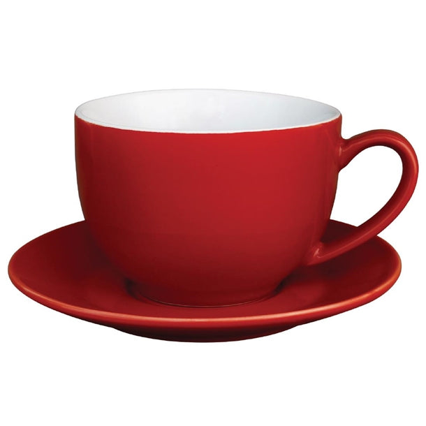 Olympia Cafe Saucers Red 158mm (Pack of 12)