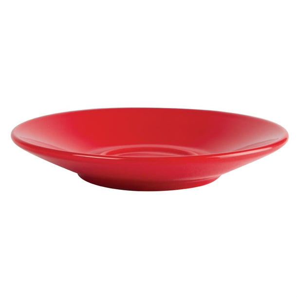 Olympia Cafe Espresso Saucers Red 116.5mm (Pack of 12)