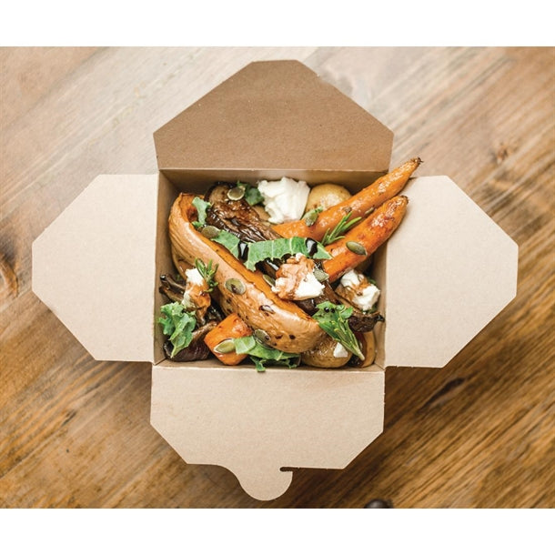 Vegware Compostable Paperboard Food Boxes No.8 1300ml - 46oz (Pack of 300)