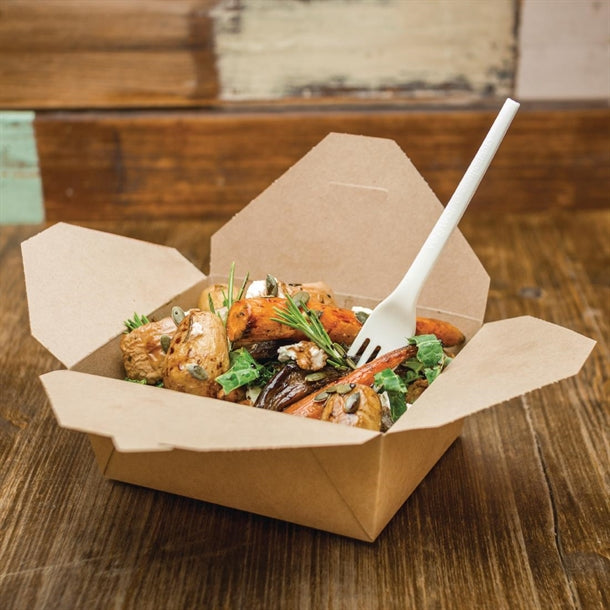 Vegware Compostable Paperboard Food Boxes No.8 1300ml - 46oz (Pack of 300)