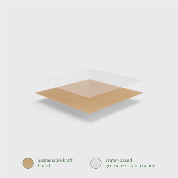 Vegware Compostable Paperboard Food Boxes No.8 1300ml - 46oz (Pack of 300)