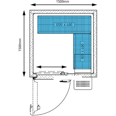 Foster Advantage Walk In Freezer Integral ADV1818 LT INT