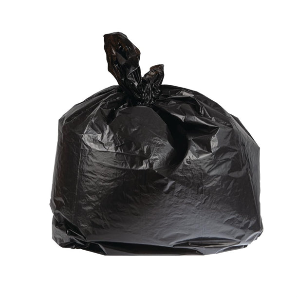 Jantex Medium Extra Heavy-Duty Black Bin Bags 70Ltr (Pack of 200)