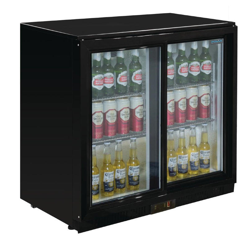 Polar G-Series Back Bar Cooler with Sliding Doors 330Ltr