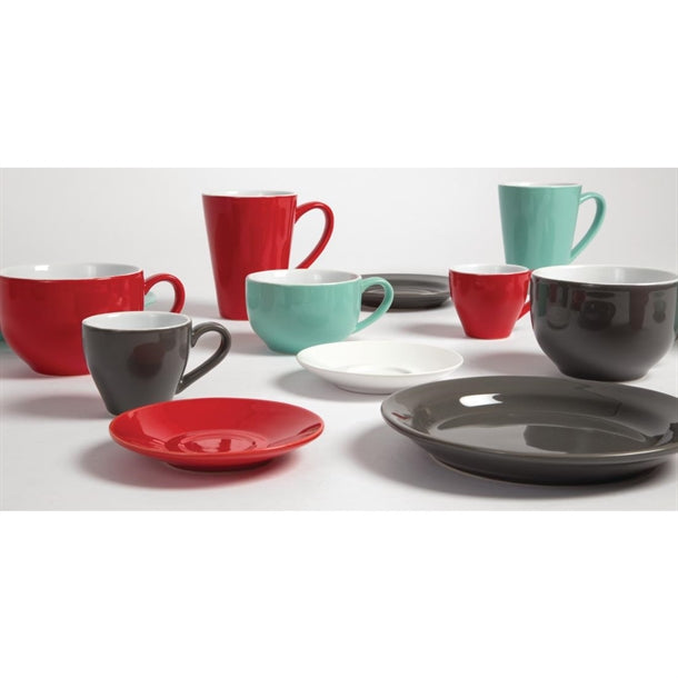 Olympia Cafe Espresso Saucers Red 116.5mm (Pack of 12)