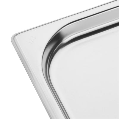 Vogue Stainless Steel 1-3 Gastronorm Pan 20mm