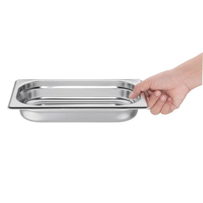 Vogue Stainless Steel 1-4 Gastronorm Pan 40mm