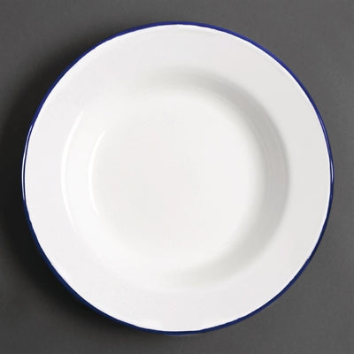 Olympia Enamel Soup Plates 245mm (Pack of 6)