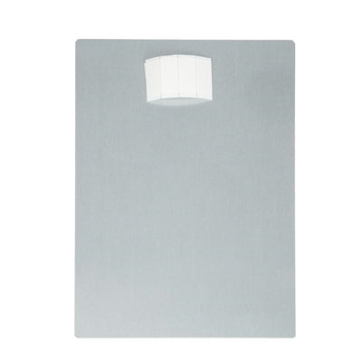 Brushed Steel Food Allergy Sign A5