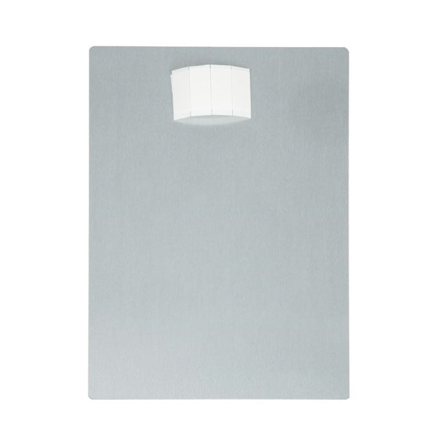 Brushed Steel Food Allergy Sign A5