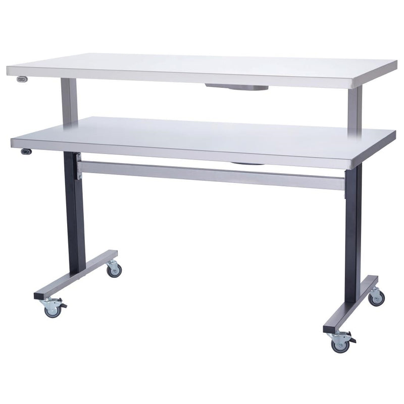 Parry Stainless Steel Adjustable Height Table Wide Electric Mobile 1500mm
