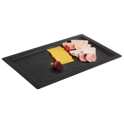 APS Slate Effect Melamine Tray with Rim GN 1-1