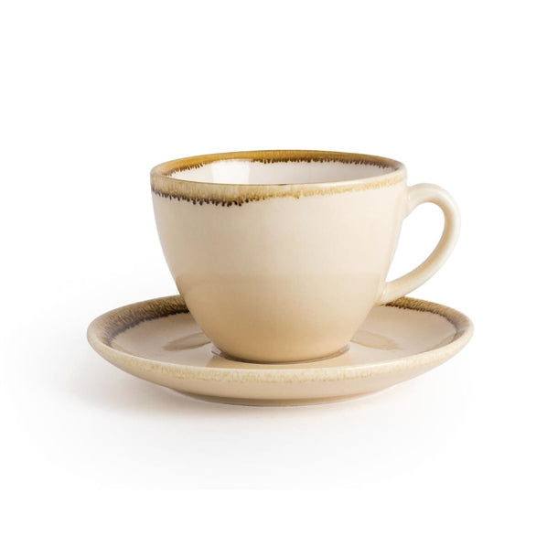 Olympia Kiln Cappuccino Saucer Sandstone 140mm (Pack of 6)