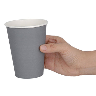 Fiesta Single Wall Takeaway Coffee Cups Charcoal 340ml - 12oz (Pack of 1000)
