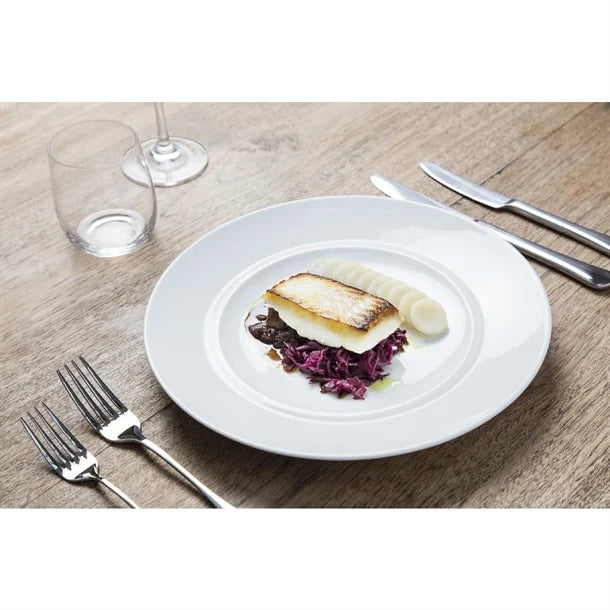 Royal Porcelain Classic White Flat Plate 230mm (Pack of 12)