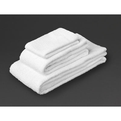 Mitre Essentials Carnival Face Cloth White (Pack of 10)