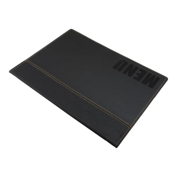 Securit Contemporary Menu Cover Black A4