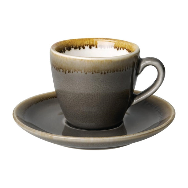 Olympia Kiln Espresso Saucer Smoke (Pack of 6)