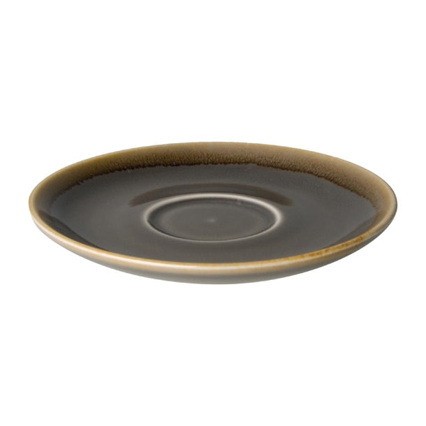 Olympia Kiln Cappuccino Saucer Smoke 140mm (Pack of 6)