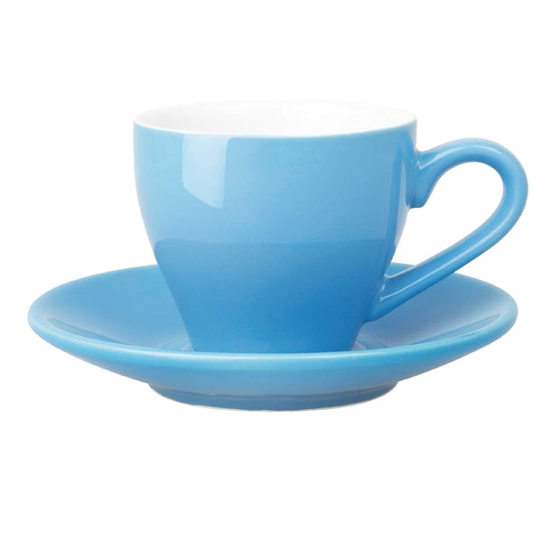 Olympia Cafe Espresso Saucers Blue (Pack of 12)