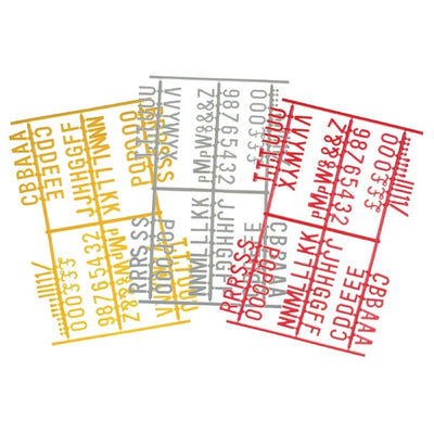 Beaumont Peg Board 20mm Letters 540 Characters White (Pack of 20)
