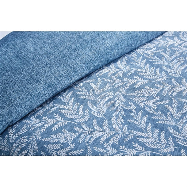 Mitre Essentials Fiorella Duvet Cover Indigo Single