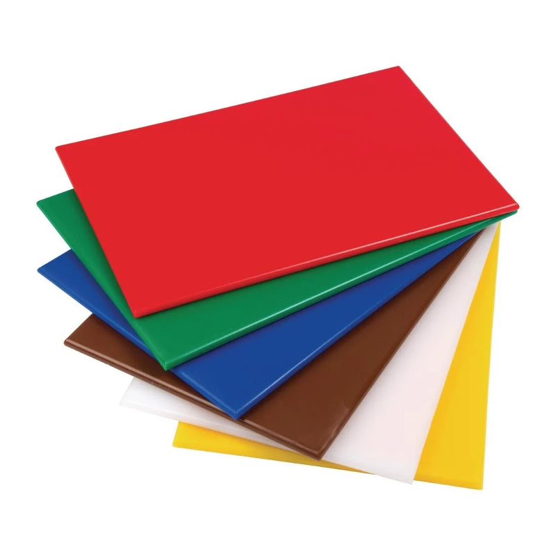Hygiplas High Density Chopping Board Set with Rack