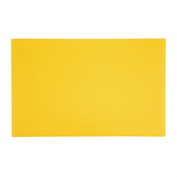 Hygiplas Extra Thick High Density Yellow Chopping Board Standard