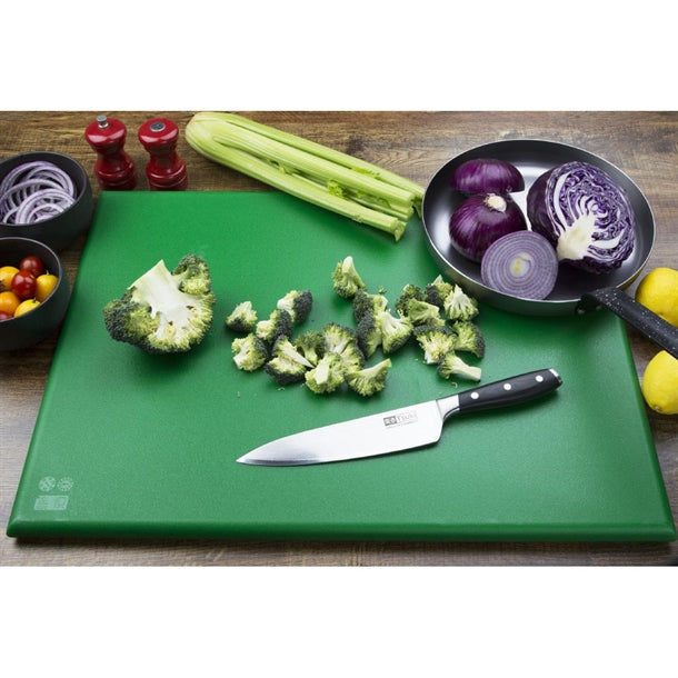 Hygiplas Extra Thick High Density Green Chopping Board Large