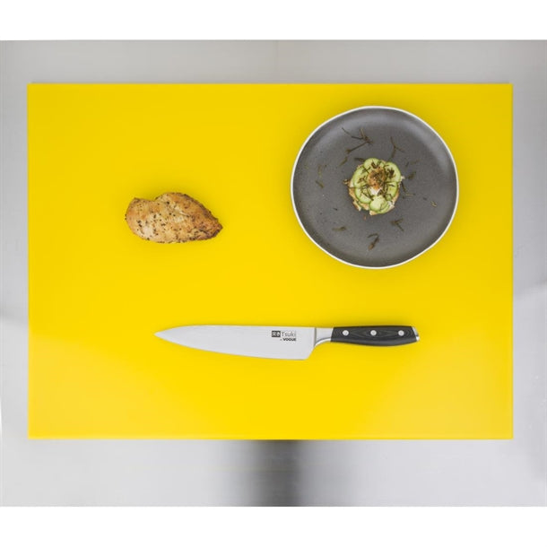 Hygiplas Extra Thick High Density Yellow Chopping Board Large