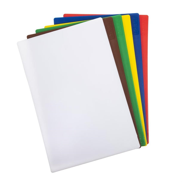 Hygiplas Low Density Chopping Board Set (Pack of 6)