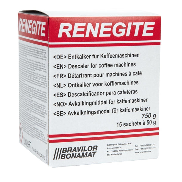 Bravilor Renegite Descaler Sachets – Pack of 4 (15 Sachets Each)