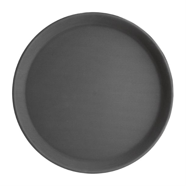Bulk Buy Pack of 6 Kristallon Polypropylene Round Non-Slip Trays