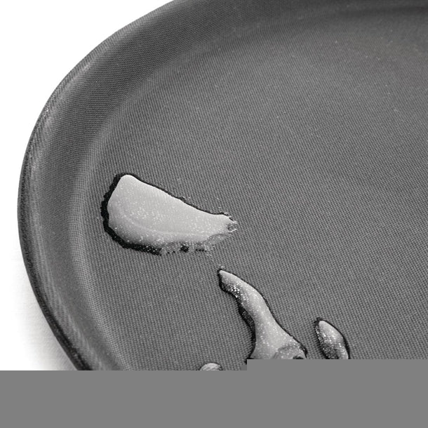Olympia Kristallon Polypropylene Round Non-Slip Tray Black 280mm