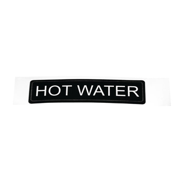 Adhesive Airpot Label - Hot Water