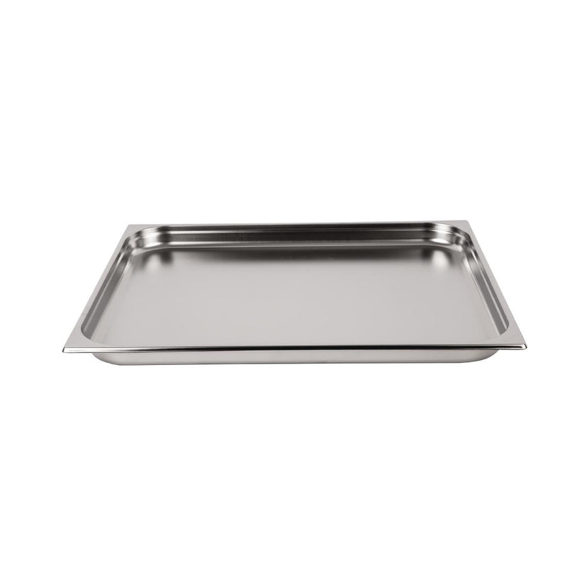 Vogue Stainless Steel 2-1 Gastronorm Pan 40mm