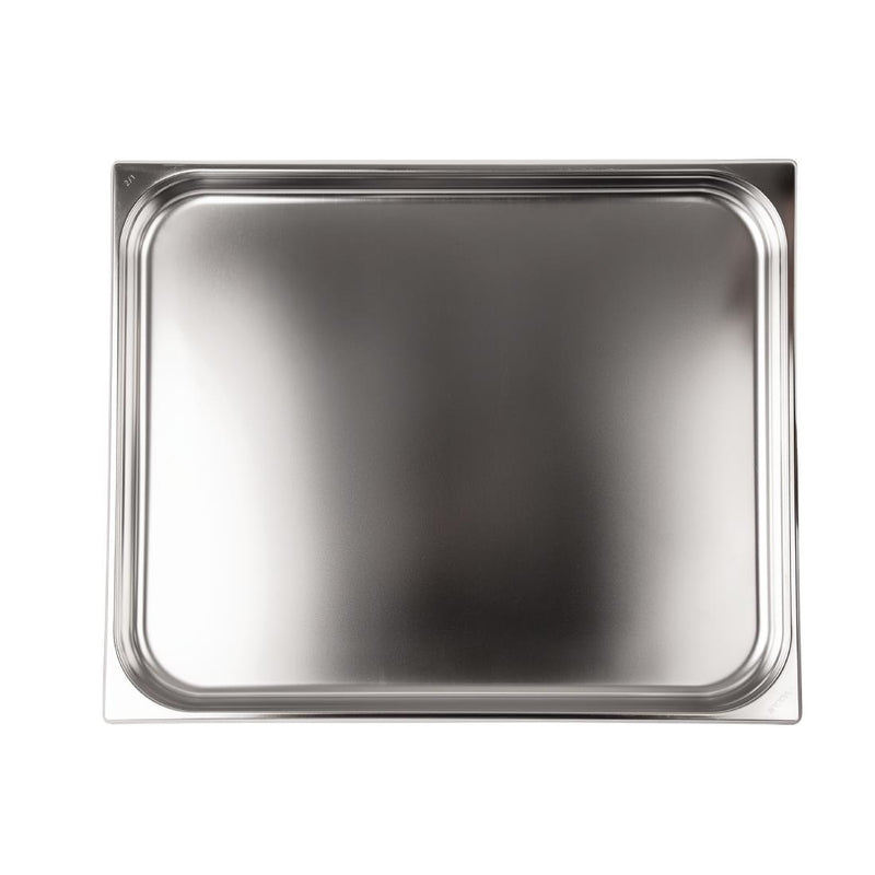 Vogue Stainless Steel 2-1 Gastronorm Pan 40mm
