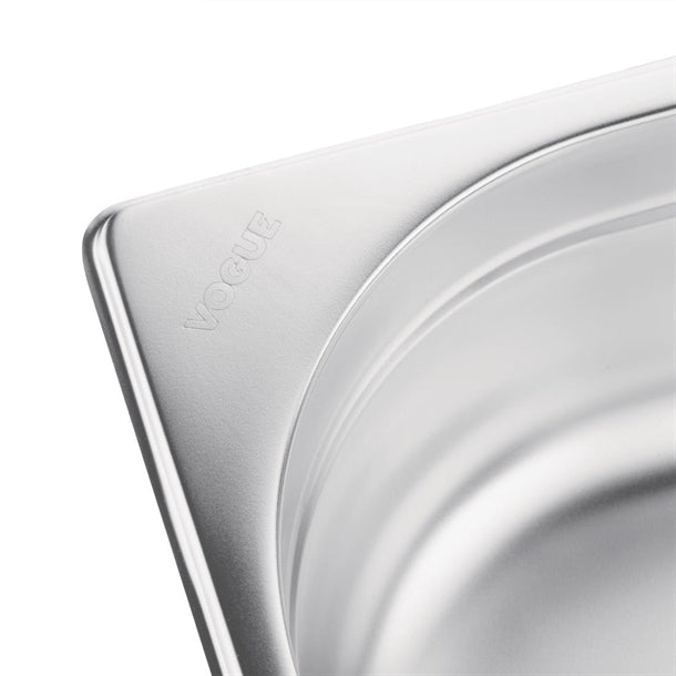 Vogue Stainless Steel 2-3 Gastronorm Pan 65mm