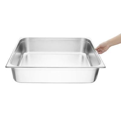 Vogue Stainless Steel 2-1 Gastronorm Pan 150mm