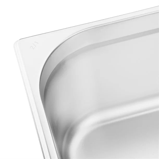 Vogue Stainless Steel 2-1 Gastronorm Pan 150mm