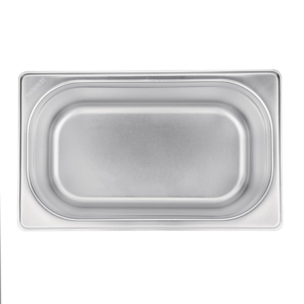 Vogue Stainless Steel 1-4 Gastronorm Pan 150mm