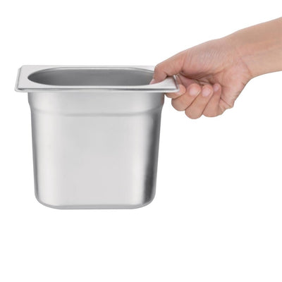 Vogue Stainless Steel 1-9 Gastronorm Pan 150mm