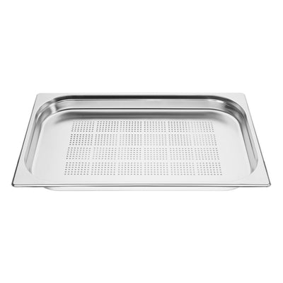 Vogue Stainless Steel Perforated 1-1 Gastronorm Pan 40mm